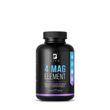 4 Mag Element B Life® – Fórmula Pura de 4 Magnesios: Citrato, Glicinato, Gluconato y Carbon (60 Cápsulas)