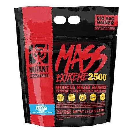 Mutant Mass Gainer 12 lb (5.4 kg) Sabor Cookies & Cream Alto en Calorías | Suplementos Nutrihub Mutant