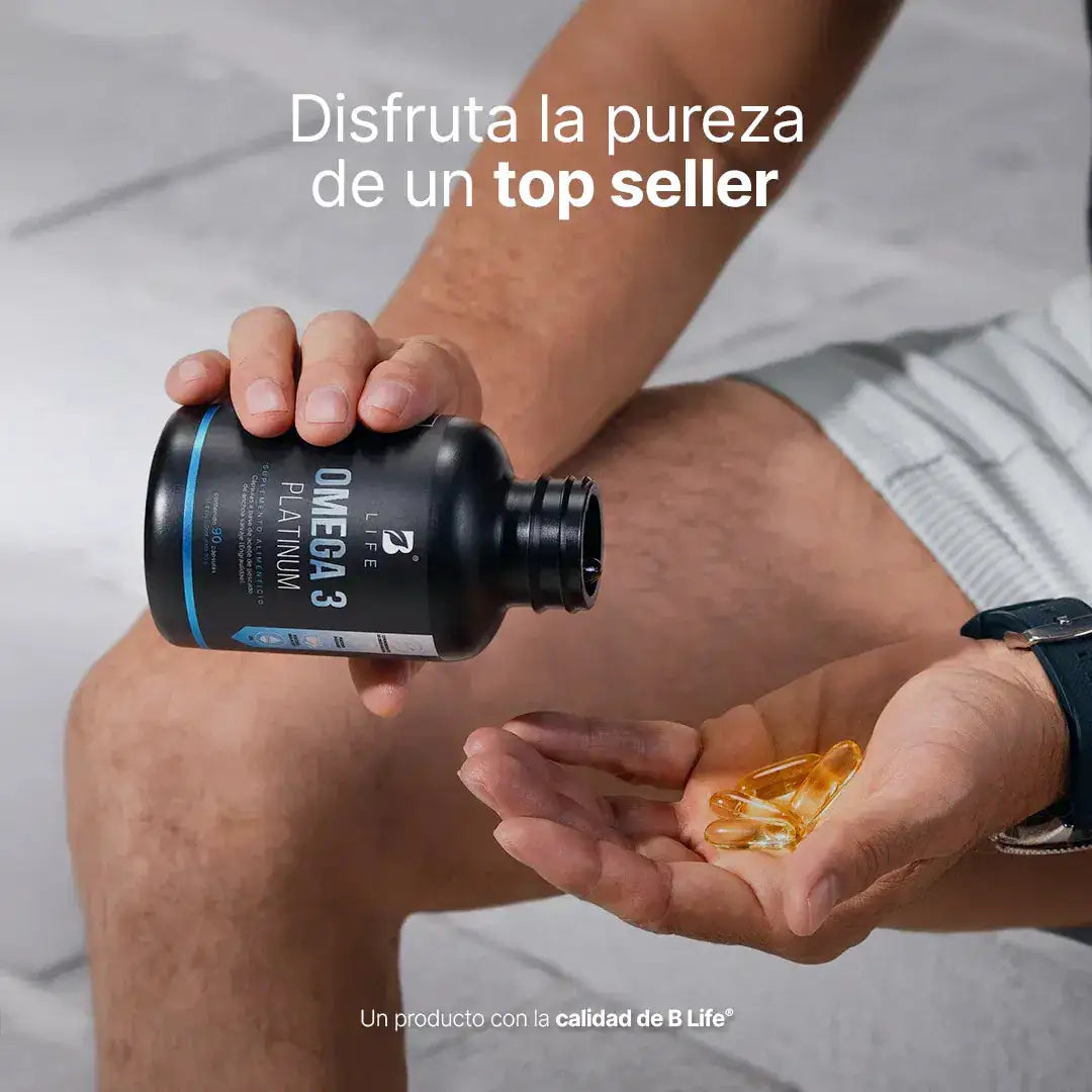 Omega 3 Platinum | Anchoa Salvaje con EPA y DHA | sin Metales Pesados | 1000 mg por porción