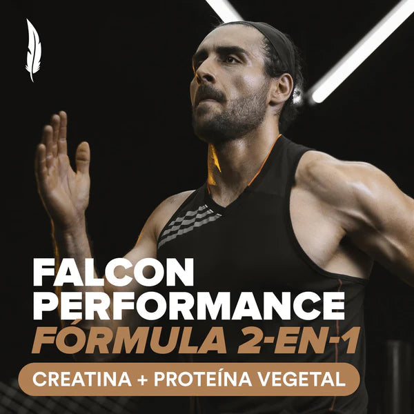 Birdman Falcon Performance Choco Bronze 1.14 kg | Proteína Vegetal con Creatina y BCAAs | 28 Porciones