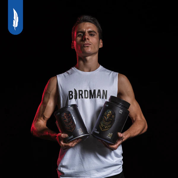 Birdman Falcon Performance Choco Bronze 1.14 kg | Proteína Vegetal con Creatina y BCAAs | 28 Porciones