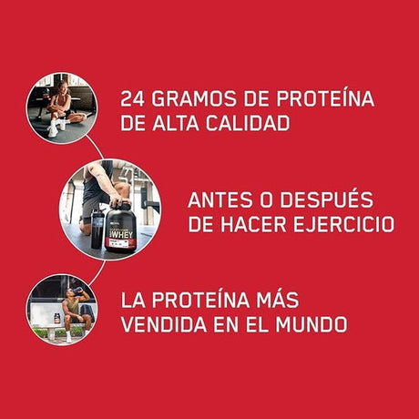 Proteína Whey Optimum Nutrition Gold Standard 100% Sabor Galletas con Crema (Cookies & Cream) – 5 lb (2.27 kg) | Suplementos Nutrihub Optimum Nutrition
