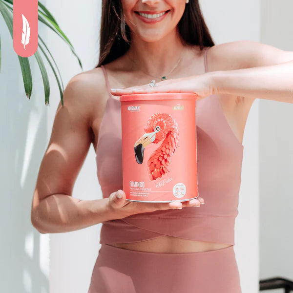 Birdman Fitmingo Protein Moka 1.02 kg | Proteína Vegetal con Inositol y Vitaminas | 30 Porciones