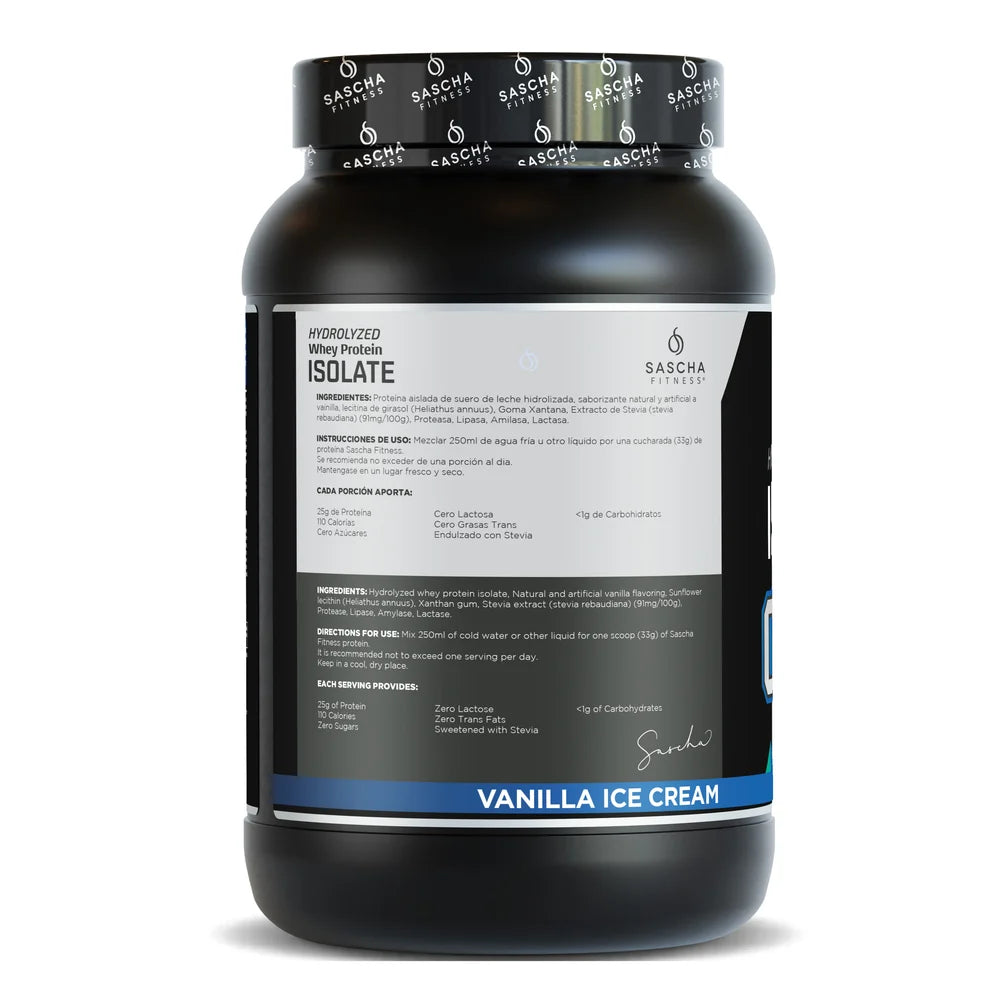Sascha Fitness Hydrolyzed Whey Protein Isolate