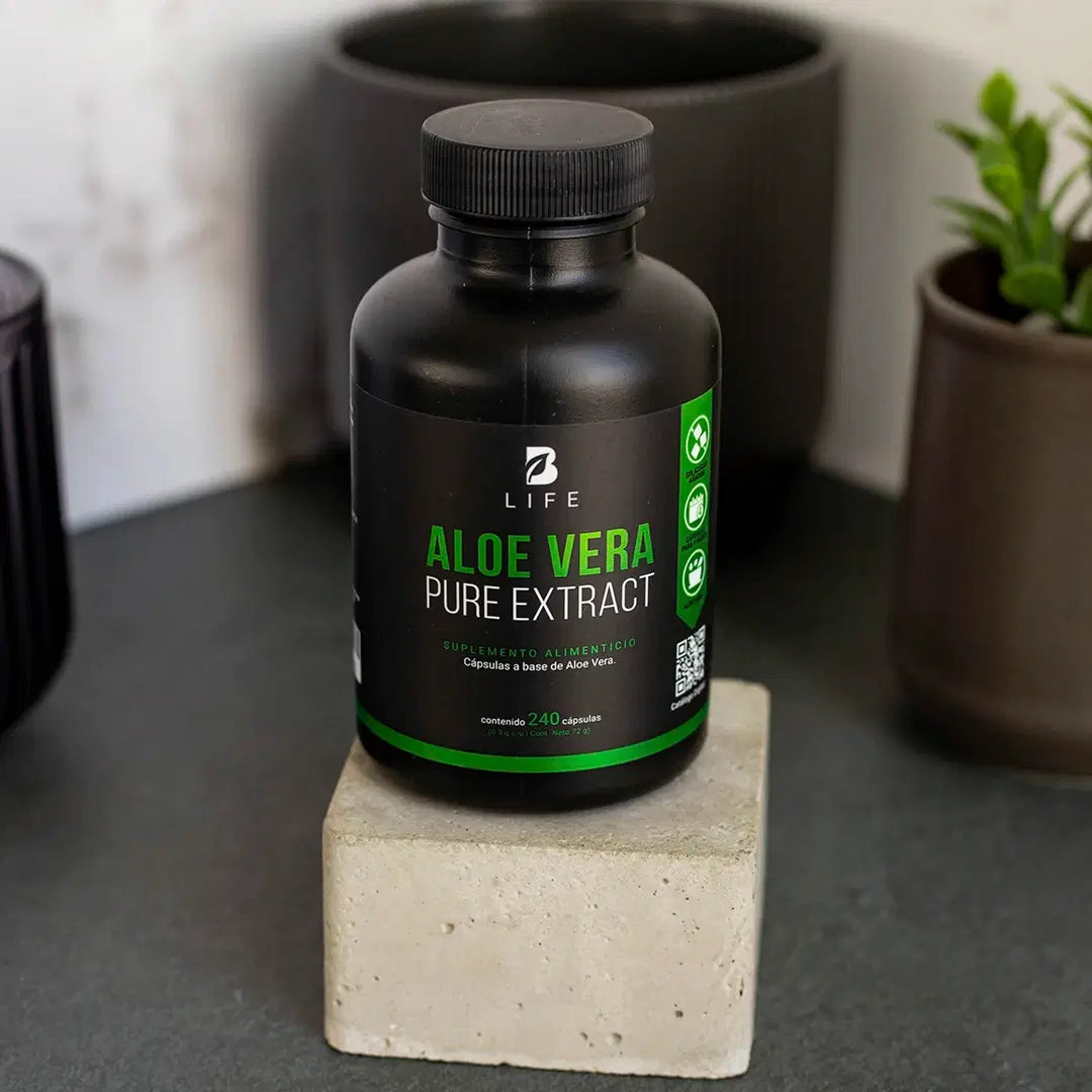 Aloe Vera Pure Extract B Life® – Extracto Concentrado 200:1 para Bienestar Gástrico (240 Cápsulas)