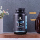 Calcio y Vitamina D3 B Life® – Salud Ósea con 1500 mg de Carbonato de Calcio (180 Cápsulas)