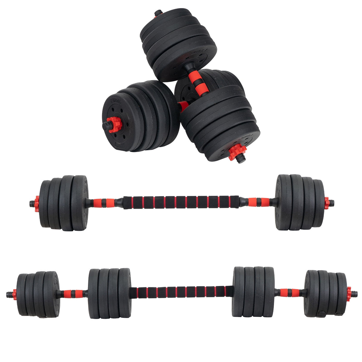 Set De Mancuernas Pesas Olympo Fit Ajustables 40kg Gym