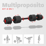 Set De Mancuernas Pesas Olympo Fit Ajustables 40kg Gym