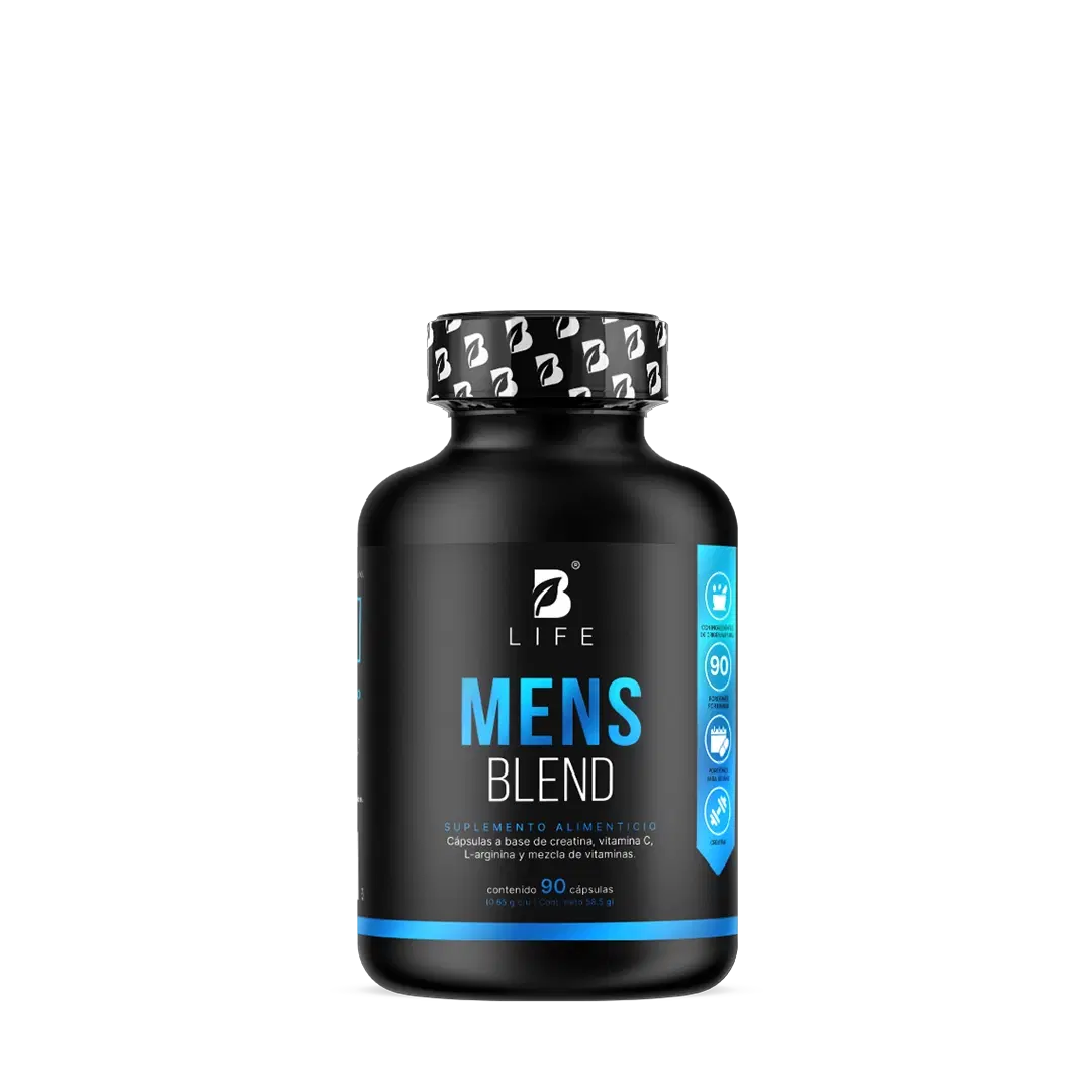 Men's Blend B Life® – Multivitamínico para Hombre con Creatina, BCAAs y L-Arginina (90 Cápsulas)